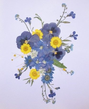 pohľadnica s kvetmi